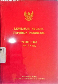 Lembaran Negara Republik Indonesia Tahun 1963