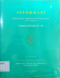 INFORMASI PERATURAN PERUNDANG - UNDANGAN (SJDI HUKUM) JILID 3